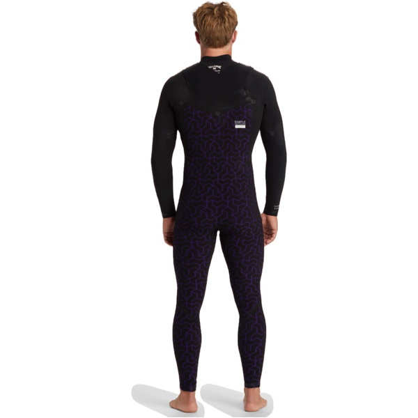 2025 Billabong Heren Furnace Natural 5/4mm Borst Ritssluiting Wetsuit ABYW100260 - Black